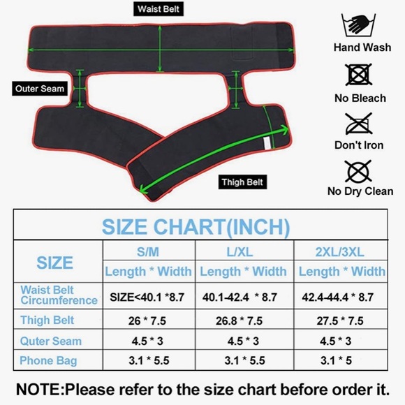 JENABOM Waist and Thigh Thinner Trainer Slimmer Sweat Butt Lifter. - Picture 2 of 6